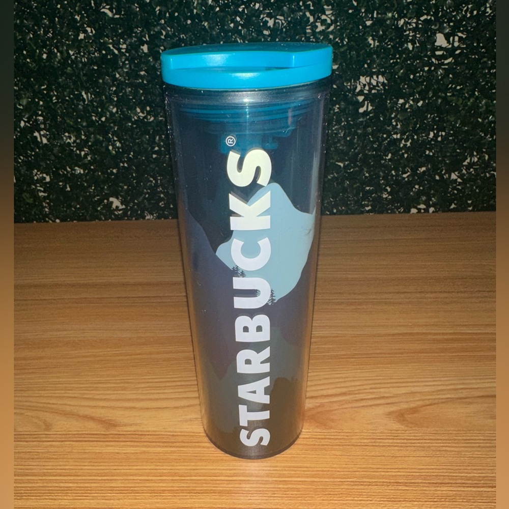 Starbucks Mountain Range Sunset Tumbler with Lid 16oz New with Defects